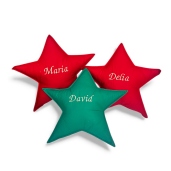 Perna decorativa cu margini, Personalizata Stea colorata cu nume