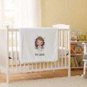 Paturica dubla de iarna, personalizata, imprimată Fetița Ingeras