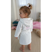 Halat capot de baie copii Personalizat, din frotir de bumbac Deseda
