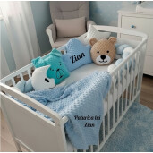 Perna decorativa ptr copii Urs din plush Mincky colorat Deseda