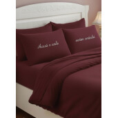 Lenjerie de pat Personalizata Cadou cuplu, 2 persoane LUX by Deseda