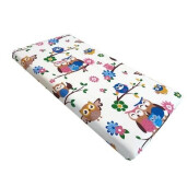 Lenjerie de pat cu aparatori pufoase Bufnite + lenjerie pat matrimonial Momente Deseda