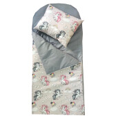 Sac de dormit buzunar de iarna 4-9 ani ani Deseda Unicorni cu gri
